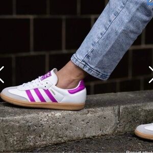 Adidas Samba OG burst gum purple grade school